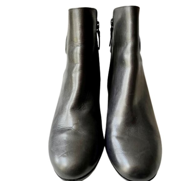 Cole Haan Bailey Black Ankle Block Heel Boots -  8.5B - Picture 4 of 12